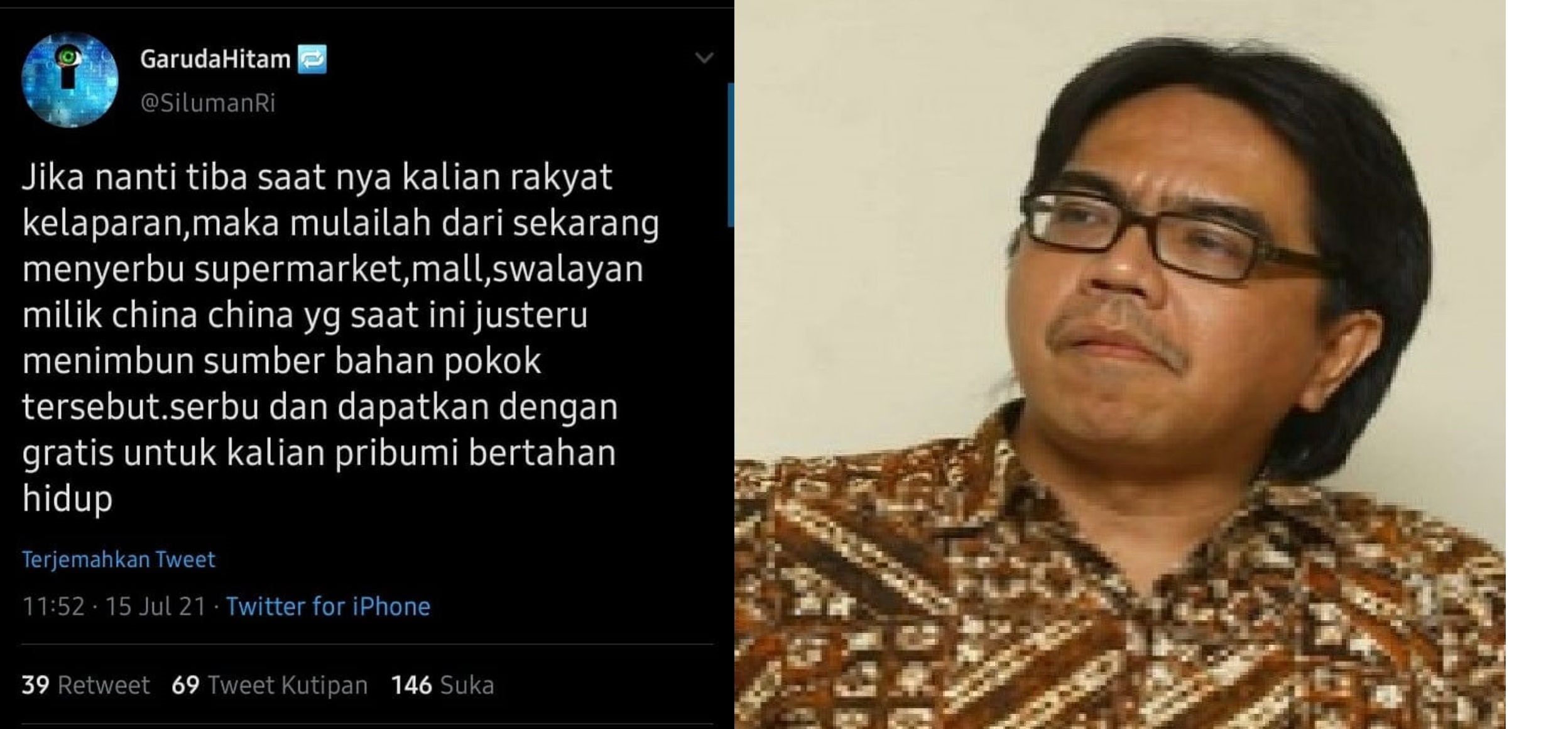 Muncul Seruan Serbu Swalayan Milik China, Ade Armando: Biadab!